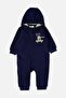 Selani̇k Hooded Jumpsuit Without Booties (Crazy Car) Dark Blue