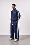 Men's Nbp Stripe Detailed Doubleface Tracksuit Set Navy Blue - 2