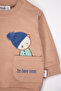 Two-Strap Pants 2-Piece Set (Star of Winter) Brown - 3