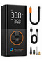 Digital Tire Inflator & Car Air Pump - 150PSI Cordless Air Compressor, 4000mAh Rechargeable with Auto Shut-Off & LED Light