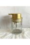 Glass Soap Dispenser with Pump, 2 Designs (Gold) - 2