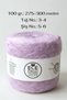 Lilac Color Two-Layer Angora with One Layer of Lilac Glitter Mix Design Knitting Yarn Set (Total 500 Gr.) - 2
