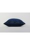 Navy Blue Geometric Patterned Textured Modern Decorative Throw Pillow Cover - 4