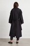 Long trench coat with open collar and belt - 4