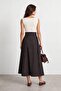 Gold buckle detailed denim skirt - 4