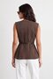 Scarf Belted Vest - 4