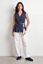 Scarf Belted Vest
