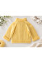 1 Year Old Rice Collar Model Baby Girl-Boy Cardigan (100% Hand Knitted) - 3