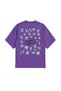 Happiest by the Sea Oversize T-Shirt with Front and Back Print