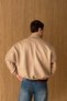 Kirba Suede Material Oversize Zippered Men's Bomber Jacket - 8