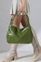Green Women's Large Shoulder Bag Premium Faux Leather Spacious and Convenient Stylish Daily Tote Bag - 7