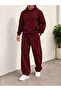 Men's Unprinted Oversize 3 Thread Sweatshirt and Baggy Sweatpants Set