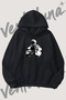 Bane Batman Design Pre-Printed Black Hooded Sweatshirt