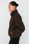 Brown Fleece Jacket 23236 - 5