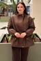 Hooded Covers Stone Embroidered Zippered Coat - 2