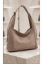 Women's Mink Suede Daily Use Zippered Stylish Large Volume Shoulder Bag - 2