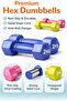 Vinyl Dumbbell for Home Gym – Hand Weight 1kg–6kg, Ideal for Strength Training, Workout, Fitness & Exercise - 2