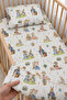 100% Cotton Cute Rabbits Patterned Baby Elastic Sheet Set - 2 Pillowcases 60X120 / 70X120 / 70X110 Mother's Side - Park Bedding