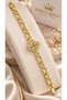 Xuping Four-Leaf Clover Stone Detailed Steel Women's Bracelet - 2
