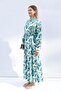 Patterned Skirt Ruffle Dress - 3