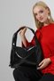 Black Women's Large Shoulder Bag Premium Faux Leather Spacious and Convenient Stylish Daily Tote Bag - 4