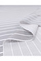 White with Black Stripes Thin Cotton Blend Woven Fabric for Shirts & Dresses Width: 155cm - 3