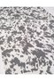 Ecru with Anthracite Pattern Thin Flexible Wrinkled Jersey Fabric for Dresses & Blouses 140X190Cm - 2