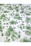 Ecru with Green Floral Pattern Viscose Voile Fabric for Shirts & Dresses 140X180Cm - 3