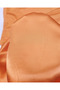 Orange Draped Fluid Viscose Satin Fabric for Dresses & Blouses 140X250Cm - 4