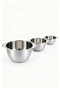 Stainless Steel Mixing Bowl Set of 3 1500-1850-2400 ml Dough and Salad Bowl - 2