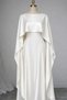 Satin Bridal Cape 40X 150 cm |   Stylish Modern Wedding Dress Cape |   Long Bridal Cape |   Elegant Wedding Cape - 2