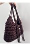 Women's Brown Adjustable Strap Hand and Shoulder Bag - 2