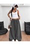 Casual Wide-Lette Oversize Sweatpants with Adjustable Elastic Laces and 2 Threads - 5
