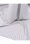 White with Black Stripes Thin Cotton Blend Woven Fabric for Shirts & Dresses Width: 155cm - 4