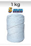 5 mm 3 Twist Twisted Scannable Macrame Cord 5 mm
