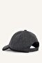 Men's Herringbone Patterned Cashmere Baseball Cap H5465Ax26Wn - 5