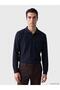 Polo Collar Men's Sweatshirt (W6) - 2