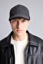 Men's Herringbone Patterned Cashmere Baseball Cap H5465Ax26Wn