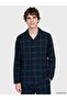 Regular Fit Plaid Men's Pajama Set (W6) - 2