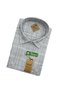 Men's Classic Wide Cut Plaid Double Pocket Long Sleeve Cotton Shirt - 3