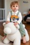 Baby Boy Set - 2-Piece Salopet Set with Dog Detail, Seasonal, 6 9 12 18 24 Months - 4