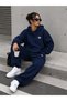 Unisex Women's and Men's Flame Print Oversized Winter Sweatshirt and Baggy Sweatpants Set - 2