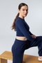 Eva Wide Leg Lace-Up High Waist Palazzo Sweatpants - 2