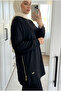 Women's Modal Fabric Double Side Zipper Long Tunic Pants Double Set