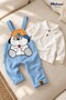 Baby Boy Set - 2-Piece Salopet Set with Dog Detail, Seasonal, 6 9 12 18 24 Months - 5