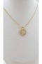 Round Model Zircon Baguette Stone Necklace