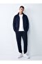 Regular Fit Belted Navy Blue Tracksuit