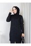 Cold Yarn Star Patterned Knitwear Tunic Trousers Set - 6