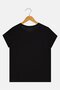 Toddlers Girl Short Sleeve Graphic Print T-Shirt, Black - 3
