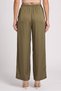 Women Regular Fit Solid Wide Leg Pants, Olive - 4